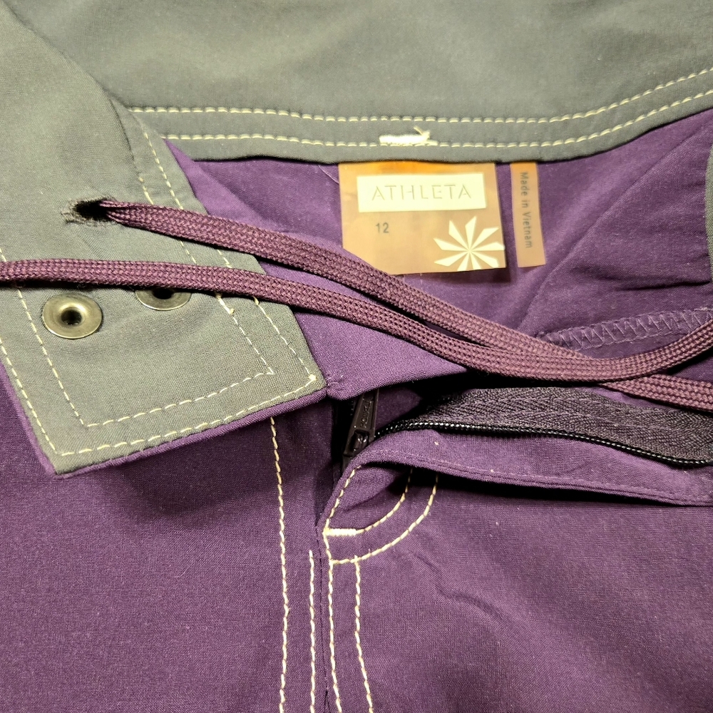 COPY - EUC Athleta A-Line Flared Whatever Skort Skirt in Dark Purple Size 12 - Picture 6 of 16